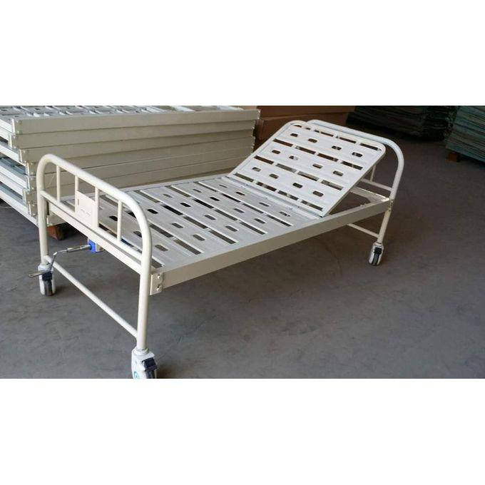 Hospital bed with head rest